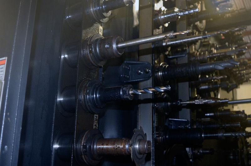 image of our Mazak 6000 set up with almost 120 tools